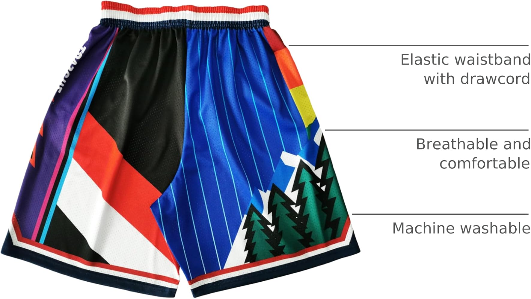 TPAZGHE Mens Retro Sports Short Quick Dry Polyester Vintage